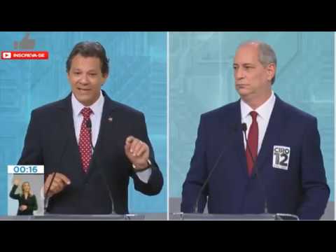 Ciro Gomes X Haddad  DEBATE RECORD  (Pegou fogo) 30/09/2018