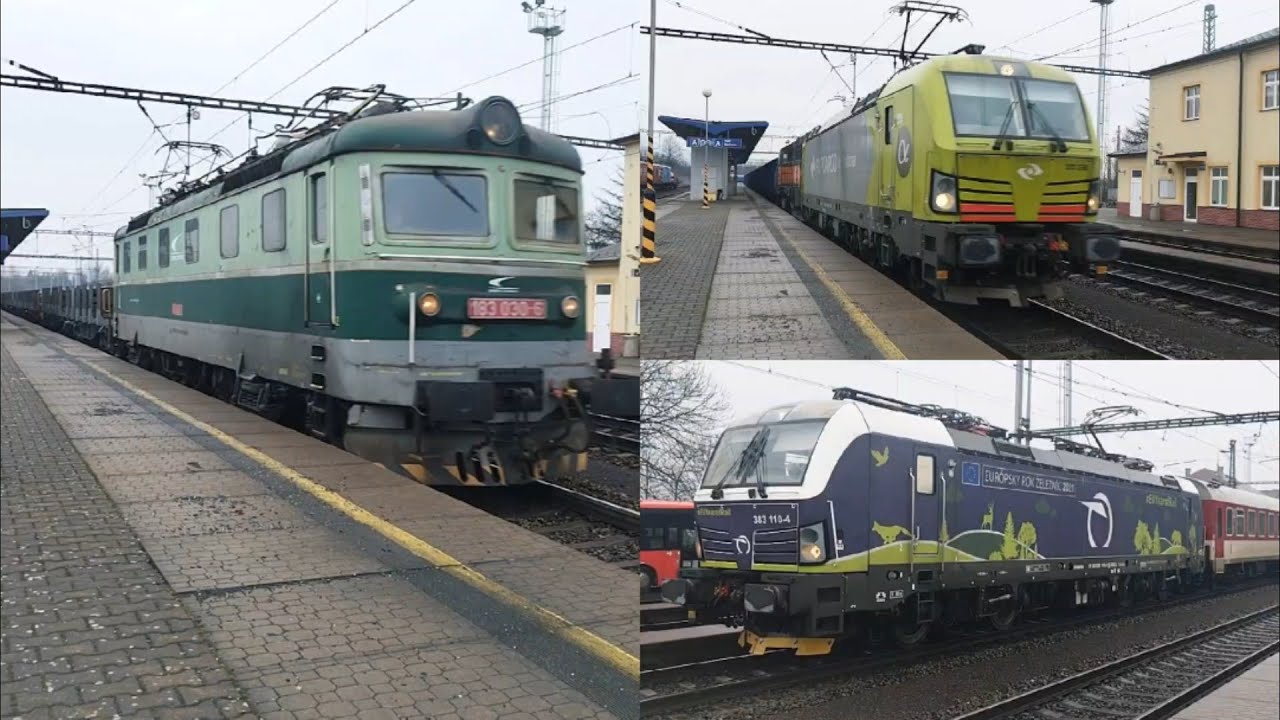 Vlaky Lipník nad Bečvou 17.2.2024 //!Výluka, Baklažán, Beacon Vectron!//