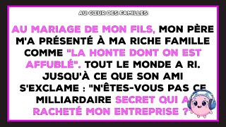 Au mariage de mon fils, mon père m'a présenté comme "la honte", puis a tout perdu.