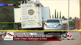 El Paso officer shot, wounded while responding to call