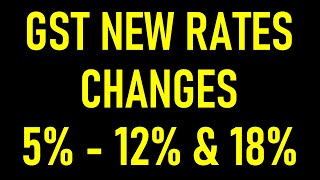 GST NEW RATE CHANGES FROM 5 % TO 12% AND 18% |GST NEW RATES FROM 01.01.2022