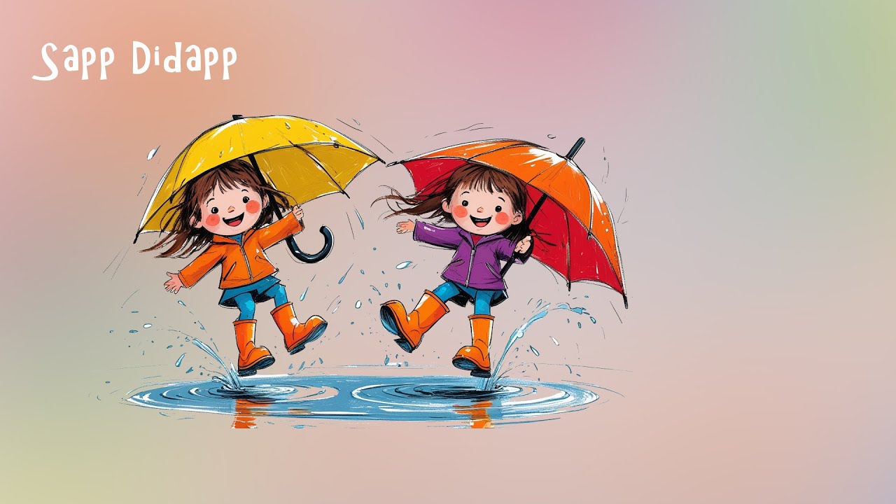 Regen fällt auf meine Hand