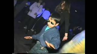 Blue shirt small boy dancing in disco pub with girls video meme Template viral Gypsy boy dance