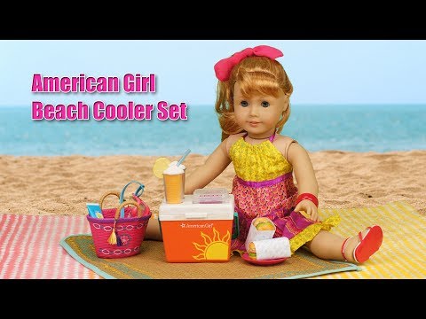 american girl beach cooler set