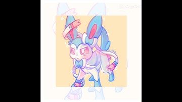 🩵🩷🩵🩷⭐Kawaii Wonderful Amazing Shiny Sylveon edit🩵🩷🩵🩷⭐ #shinysylveon #sylveon #pokemon