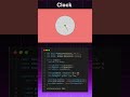 ⏰ Analog Clock Animation Using HTML, CSS &amp; JS #coding #shorts