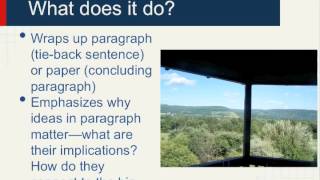 Critical Paragraph - Conclusion