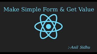 Reactjs 16 tutorial #10 Make Simple Form and get Values Profile
