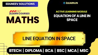 Equation of a Line in Space