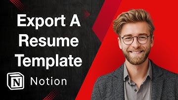 How To Export A Resume Template In Notion (+Free Cv Template) [2025 Guide]