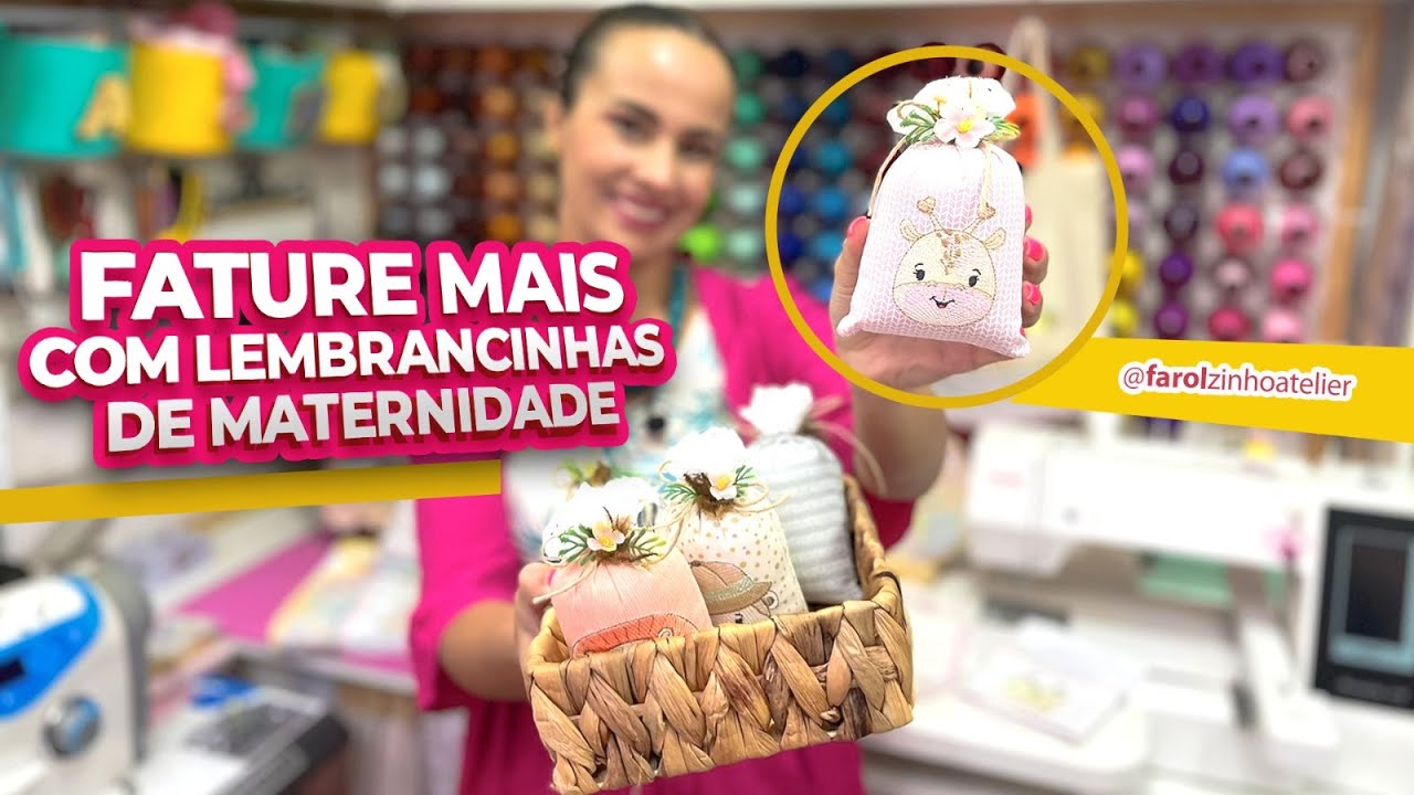 SACHÊ PERFUMADO NA BORDADEIRA | Venda mais produzindo lembrancinhas de maternidade