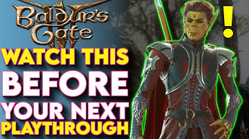FUN & UNIQUE Playthrough Ideas For Baldur