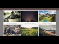 Website layout with image gallery using HTML and CSS