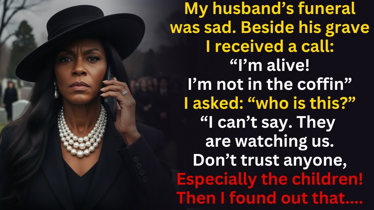 At my husband's funeral, i received a call, "I'm still alive, trust nobody!"....