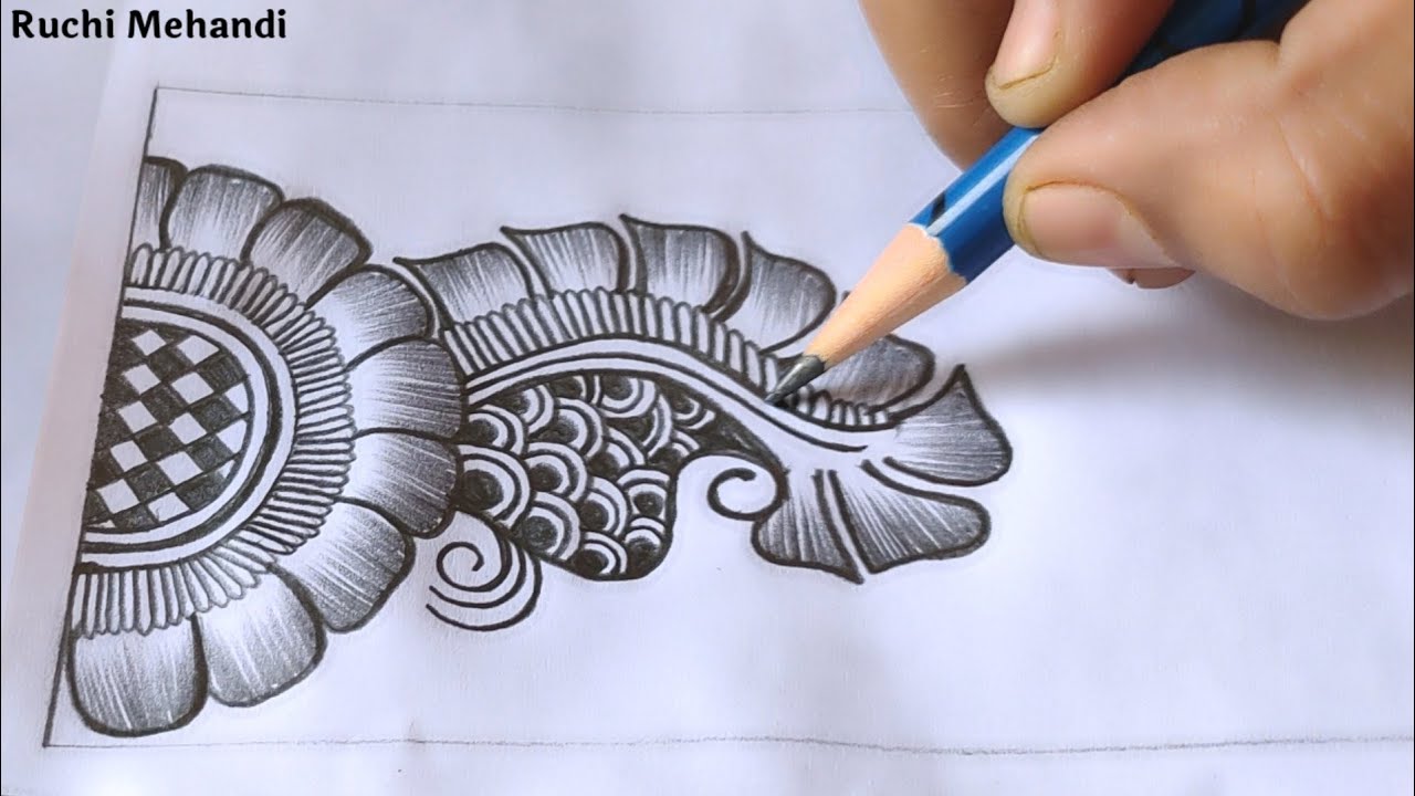 Mehandi Design For Hand's | Pencil Shading Mehandi Design | Ruchi Mehandi 2021