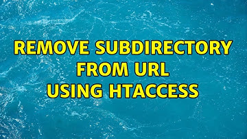 Remove subdirectory from URL using htaccess