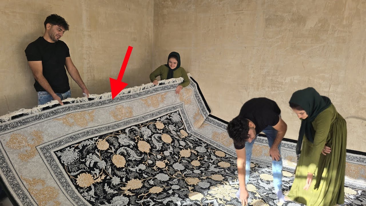 😱🧵Невероятный сюрприз Аги Акбара для госпожи Бетуль 😍🎁 | Восторженная реакция на новый ковер 🏡✨