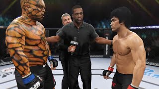 Bruce Lee vs. Thing (EA Sports UFC 2) - CPU vs. CPU 🐉 Bruce Lee vs. Thing (EA Sports UFC 2) - CPU vs. CPU 🐉