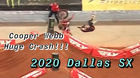 Cooper Webb 2020 Arlington SX Crash