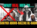 What REAL MEN do|Shaykh Abdur-Razzaq al-Badr