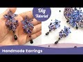 How to Make Beaded Earrings with Crystals, Beads and Wire