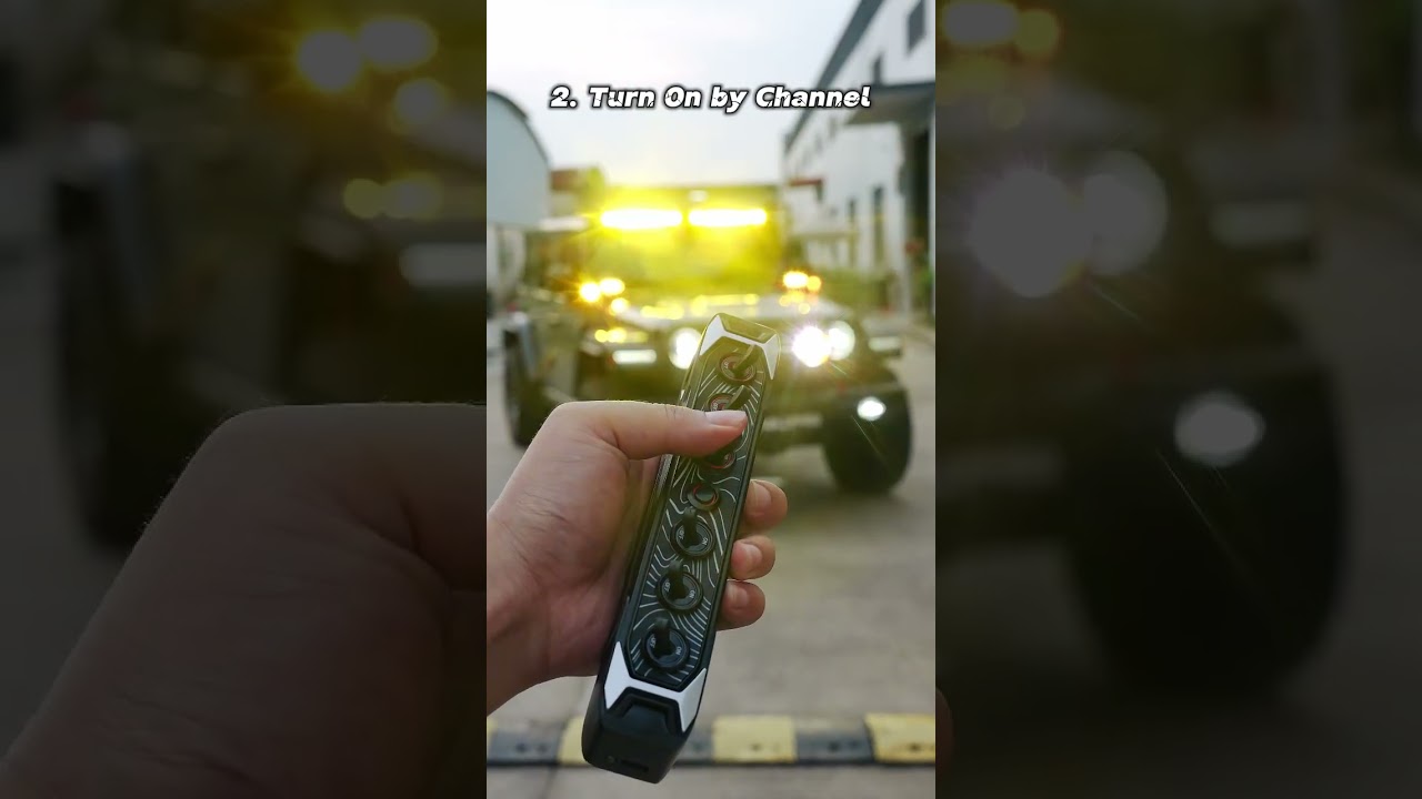 Беспроводной переключатель с 6-ю кнопками — легко управляйте светодиодными фонарями вашего внедор...