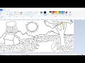 How to draw house drawing in ms paint | microsoft paint | ms paint #mspaint Computer Art &amp; Craft