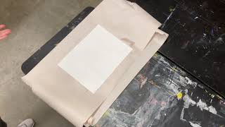 Paper Prep3: Relief Printing: Paper Soaking—Printing Preparation