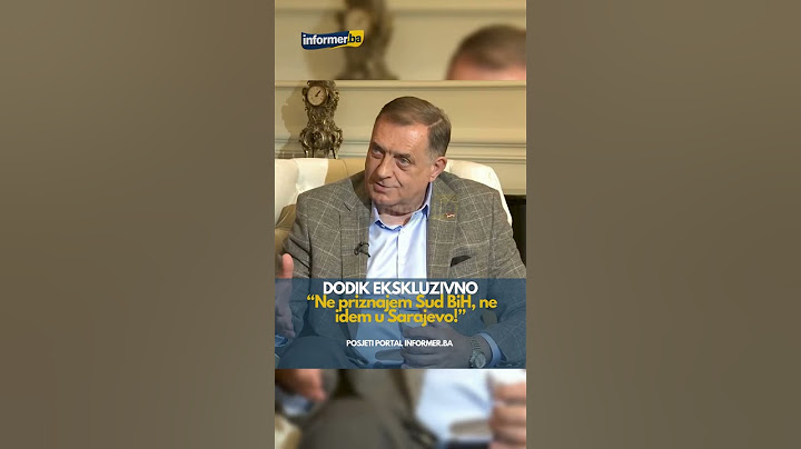 Dodik komentarisao drugostepenu presudu u SUDU BiH