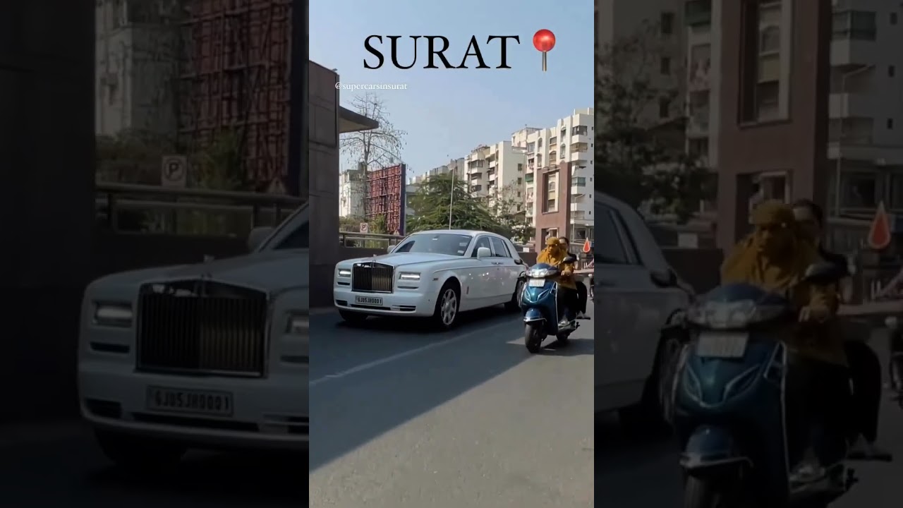 Surat me dikhi rolls royce public on road 