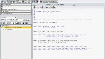 SAP ABAP Basic ALV Report using OOPS (OO ABAP)