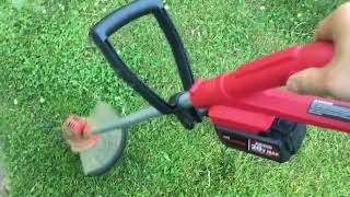Why the Hyper Tough 20v Cordless 13 inch String Trimmer HT21-401-003 is the best option One Arm use