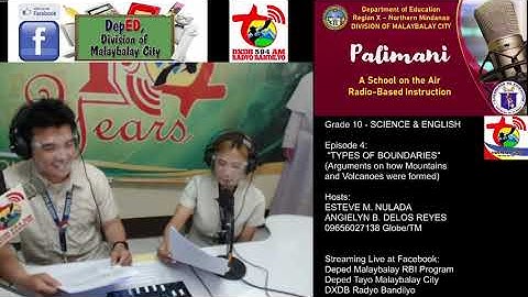 Radio-Based Instruction | Grade 10 | Ep. 4 | Types of Boundaries