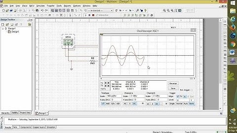 Non-inverting op amp using multisim
