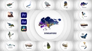 Disks Maps Opener - Asia for DaVinci Resolve & Premiere Pro & After Effects