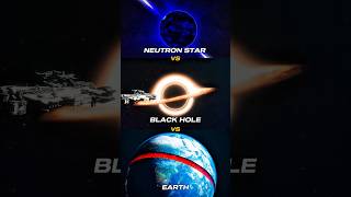 Earth vs Neutron Star vs Black Hole 💀🤯 | #space #shorts #video