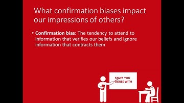 Social Psychology - Lecture 4 - Part 6 - Confirmation Biases