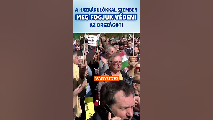 Menczer Tamás a Tisza párt elleni tüntetésen: a hazaárulókkal szemben meg fogjuk védeni az országot!