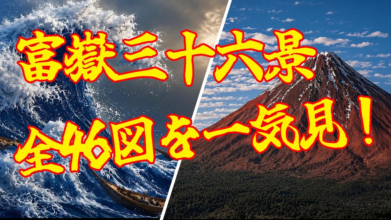AI Recreated】Hokusai's 36 Views of Mt. Fuji: Complete 46 Prints