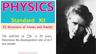 The half-life of Sr is 28 years. Determine the disintegration rate of its 5 mg sample._RADIOACTIVITY