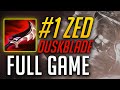 Rank 1 Duskblade Zed FULL GAME | Laceration