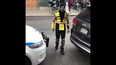Good cop stops mk scorpion funny