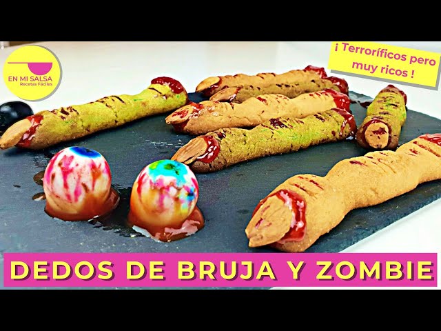Dedos de Bruja y Zombie 👻 8 COMIDAS PARA HALLOWEEN