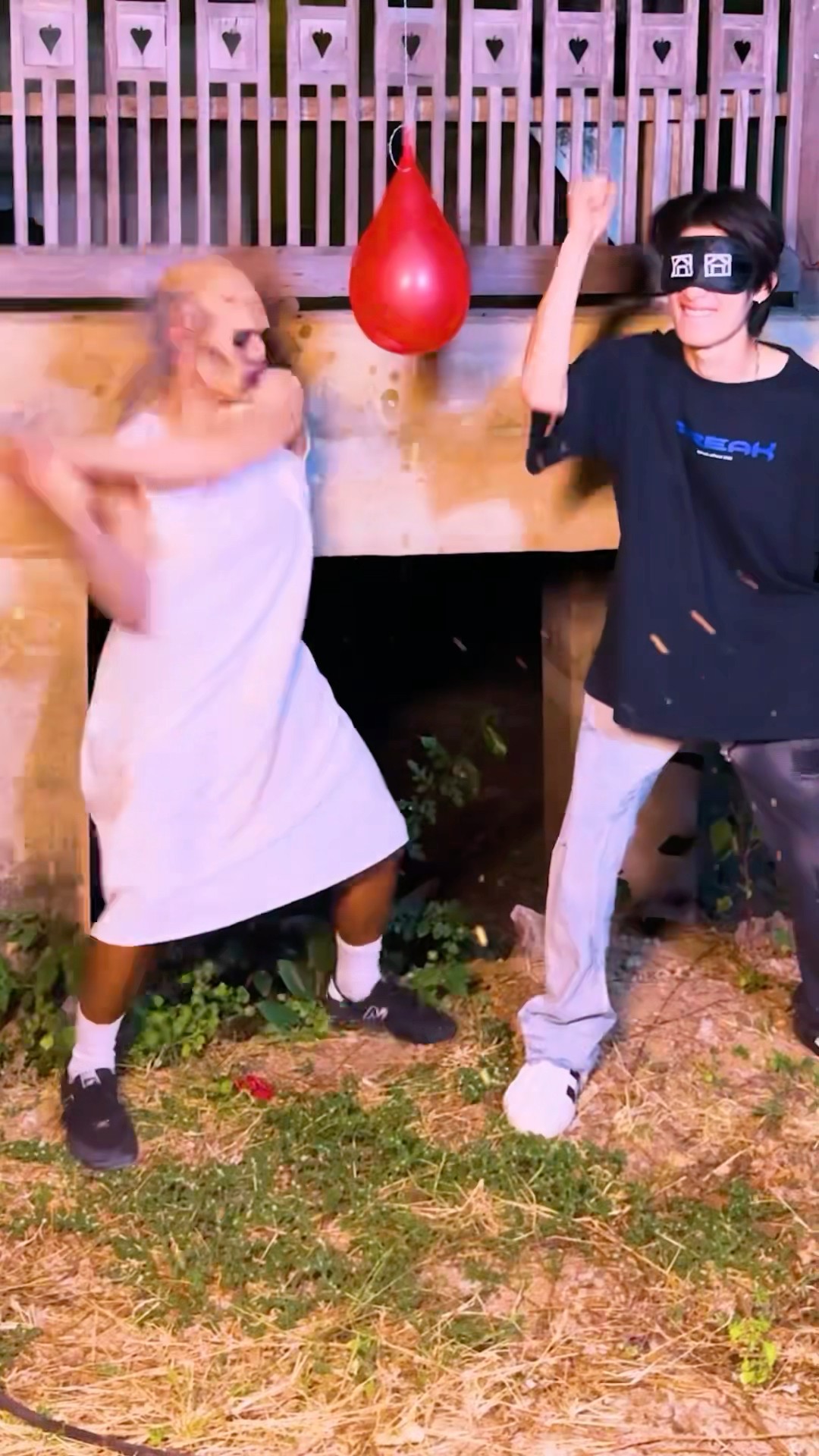 Balloon Pop with Granny ???? #spd #funny #spd #challenge #shorts