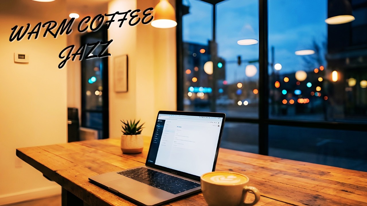 Warm Coffee Shop Smooth Jazz R&B | Focus Music for Work & Study