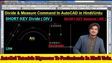 Divide and Measure Command in AutoCAD In Hindi/Urdu | Autocad Complete Course | Architectural Boxes