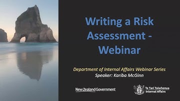 Risk Assessment Webinar 2019
