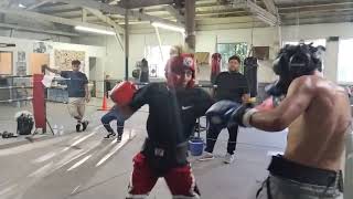 Powerhouse boxing club great sparring Luke vs Cristo at Del Rey