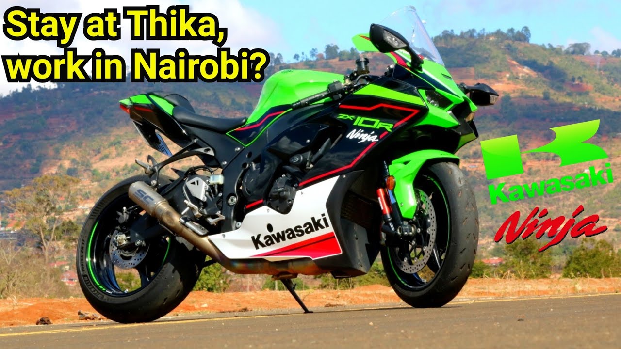 Thika to Nairobi morning commute on a kawasaki ninja zx10r