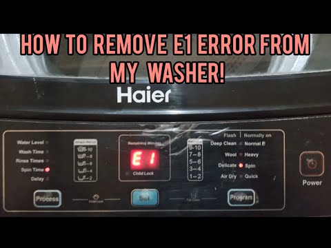 Solution Of E1 Error| Repair My Washer #washingmachinerepair #haierwashingmachine #washerrepair